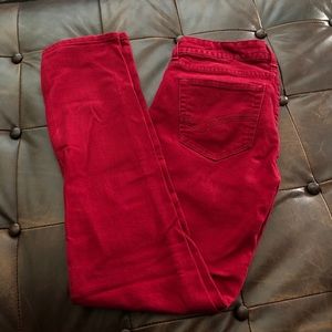 Red skinny jeans - Size 6